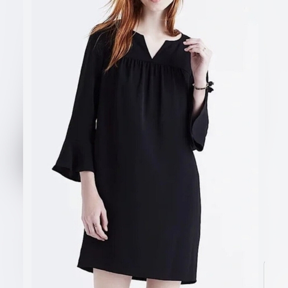 Madewell | Starland Bell Sleeve Mini Dress - Picture 1 of 10